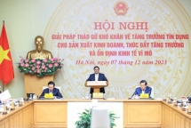 Thủ tướng: Tháo gỡ khó khăn về vốn, khơi thông nguồn vốn cho sản xuất kinh doanh để thúc đẩy tăng trưởng