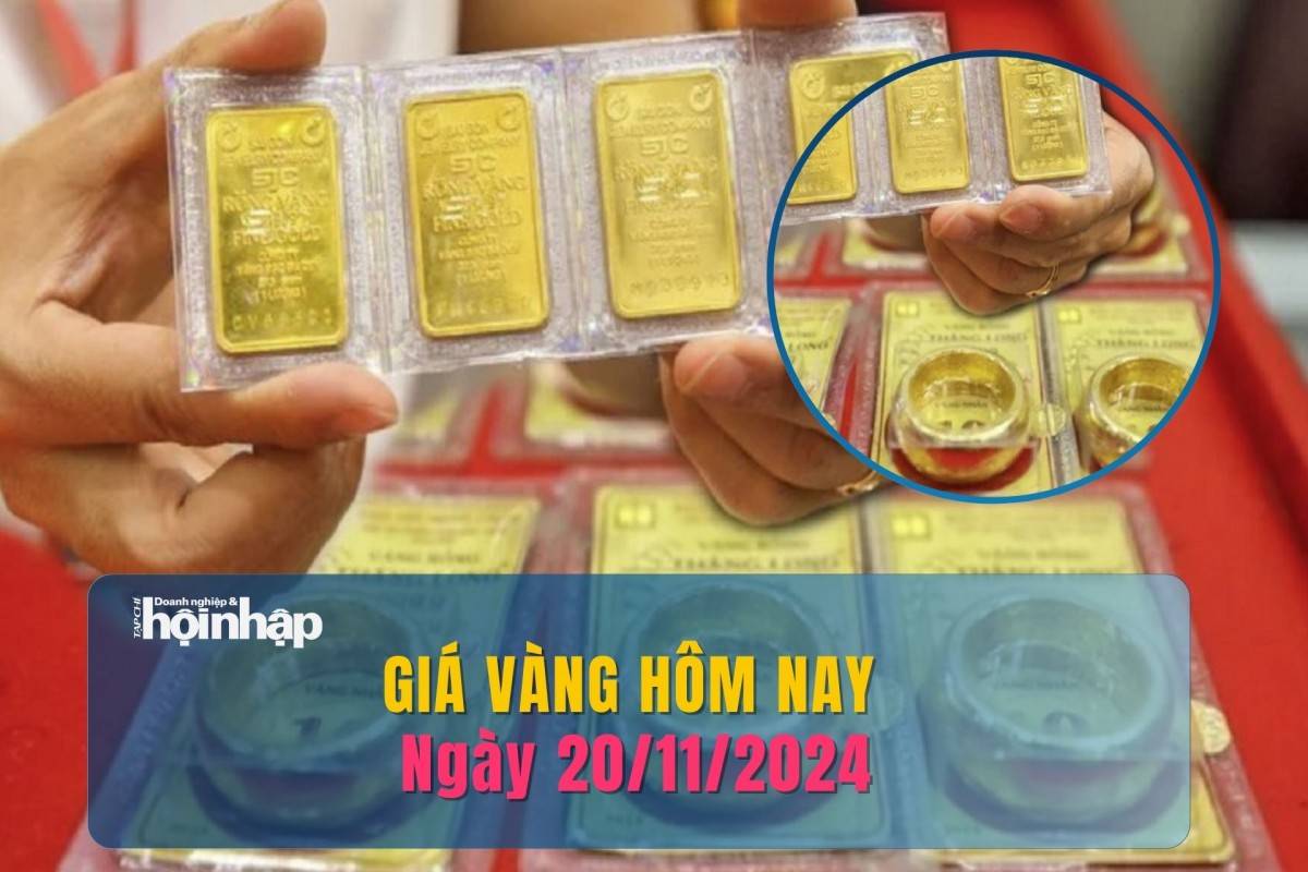 Giá vàng hôm nay 20/11: Vàng trong nước bật tăng, vàng miếng chạm mức 84 triệu đồng