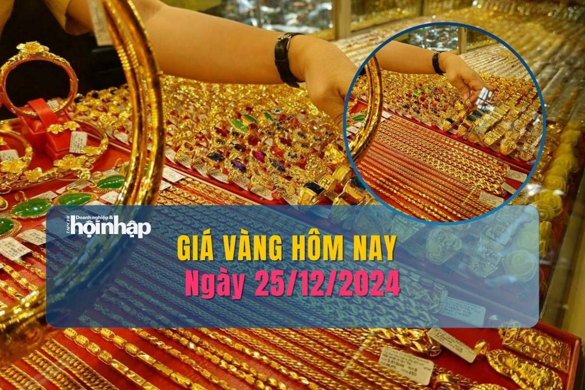 Giá vàng hôm nay 25/12: Vàng thế giới đảo chiều tăng, vàng nhẫn giảm 200 nghìn đồng/lượng