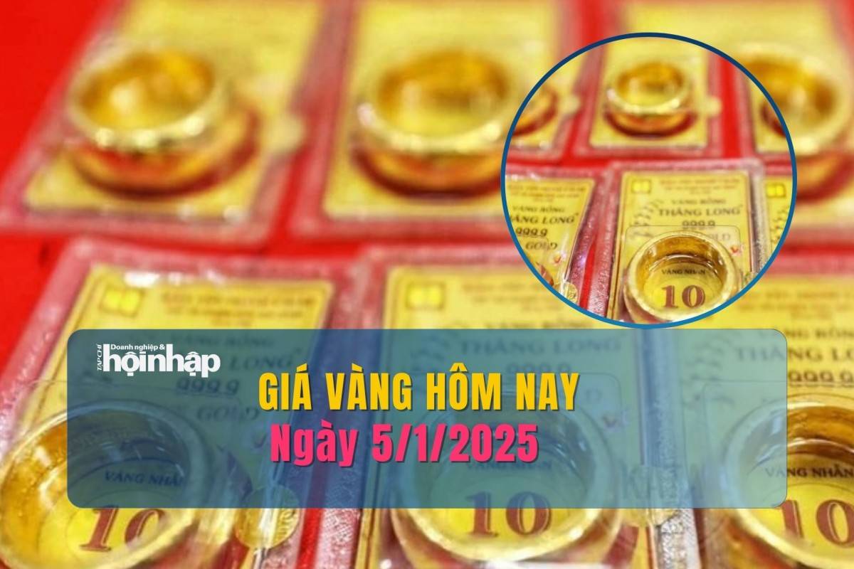 Giá vàng hôm nay 5/1: Vàng thế giới giảm, vàng trong nước giữ đà tăng cao