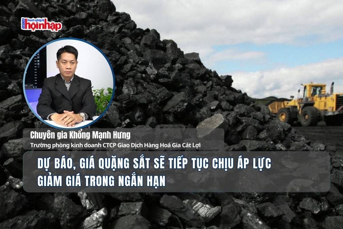 Dự báo, giá quặng sắt sẽ tiếp tục chịu áp lực giảm giá trong ngắn hạn
