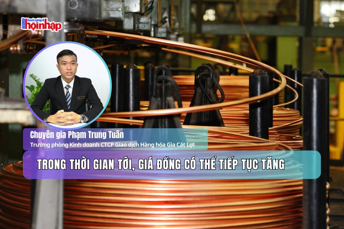 Trong thời gian tới, giá đồng có thể tiếp tục tăng