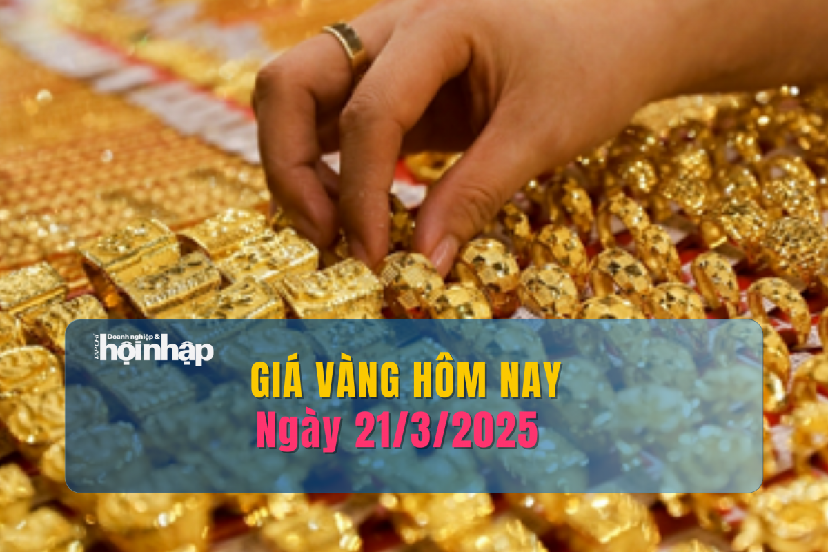 Giá vàng hôm nay 21/3: Vàng miếng SJC tiếp tục tăng sát ngưỡng 100 triệu đồng/lượng