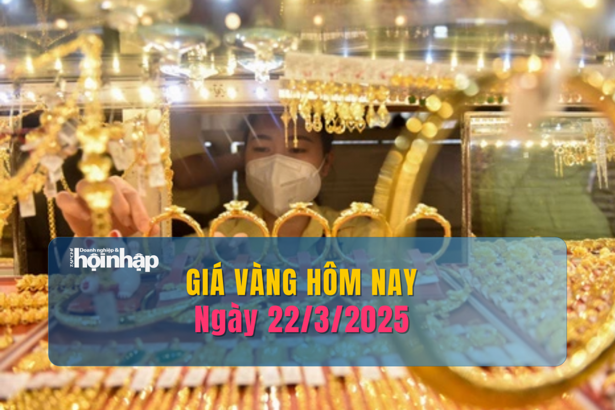 Giá vàng hôm nay 22/3: Vàng thế giới "tuột dốc"