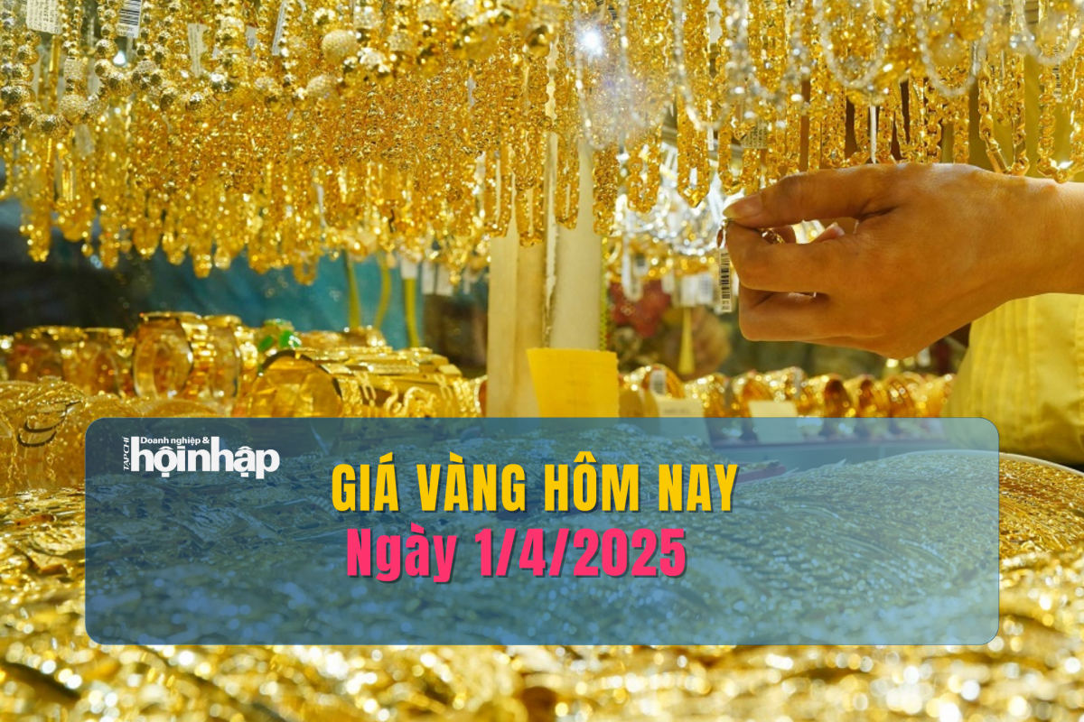 Giá vàng hôm nay 1/4: Vàng miếng tăng sát ngưỡng 102 triệu đồng/lượng