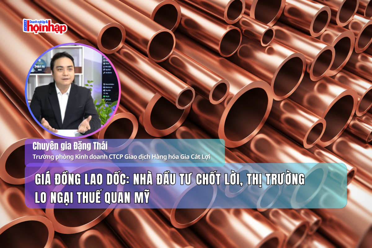 Giá đồng lao dốc: Nhà đầu tư chốt lời, thị trường lo ngại thuế quan Mỹ