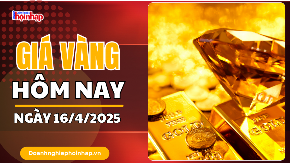 Giá vàng hôm nay 16/4: Vàng miếng tăng "đỉnh" lên mốc 108 triệu đồng/lượng