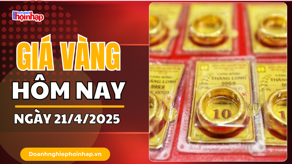 Giá vàng hôm nay 21/4: Vàng thế giới tăng vọt, vượt mốc 3.350 USD/ounce