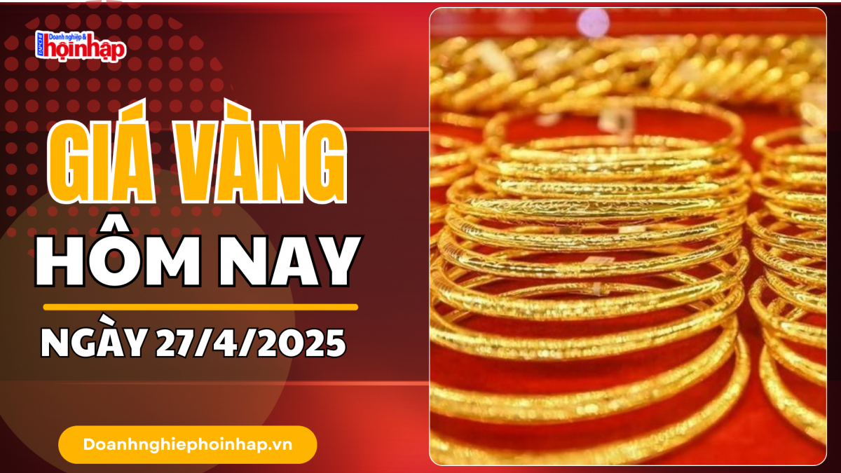 Giá vàng hôm nay 27/4: Vàng trong nước và thế giới đồng loạt "vọt" tăng