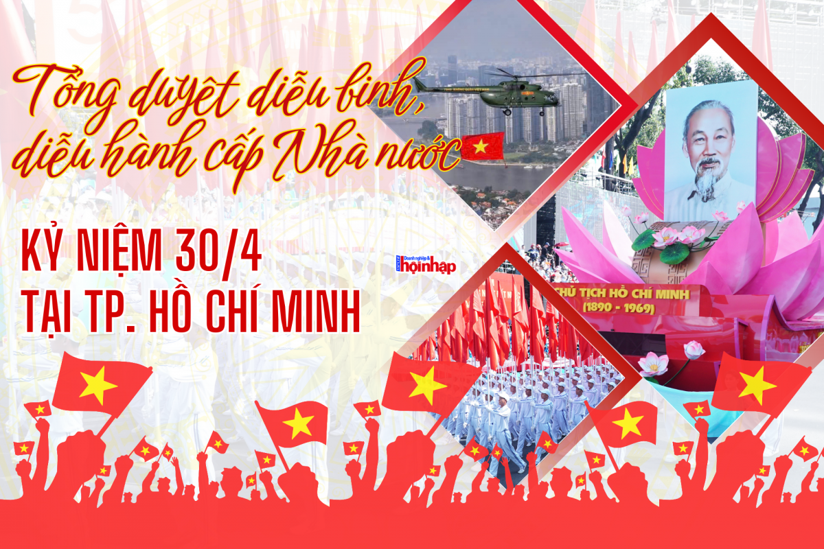 Tổng duyệt diễu binh, diễu hành cấp Nhà nước kỷ niệm 30/4 tại TP. Hồ Chí Minh
