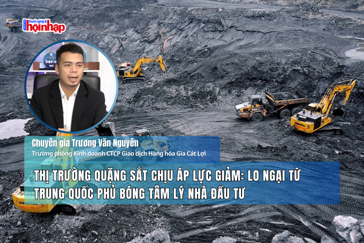 Thị trường quặng sắt chịu áp lực giảm: Lo ngại từ Trung Quốc phủ bóng tâm lý nhà đầu tư