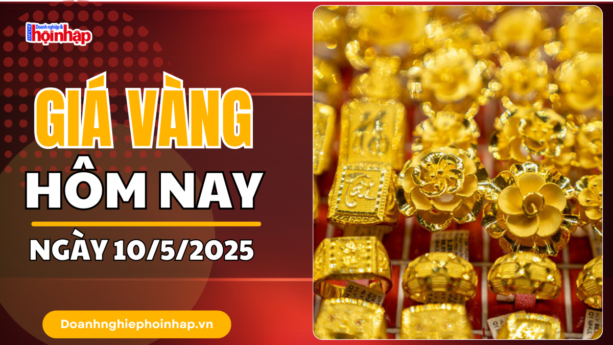 Giá vàng hôm nay 10/5: Vàng thế giới tăng "vọt"