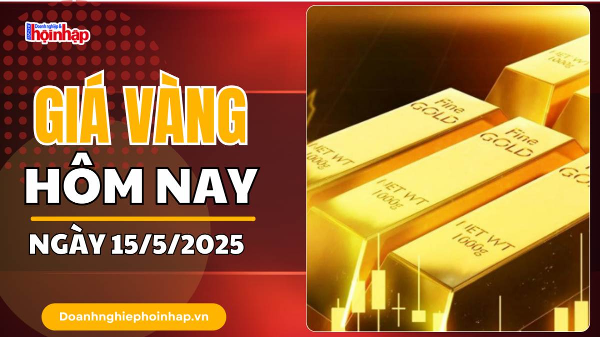 Giá vàng hôm nay 15/5: Vàng thế giới rơi thẳng đứng