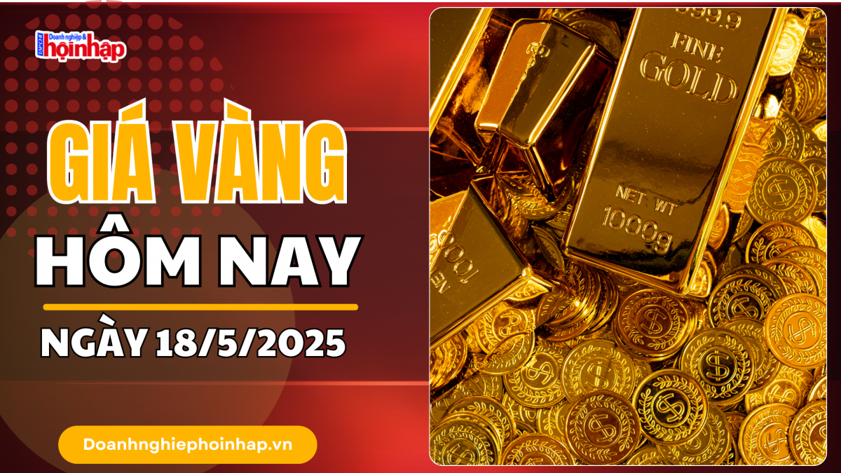 Giá vàng hôm nay 18/5: Vàng trong nước giảm, thế giới bám sát mốc 3.200 USD