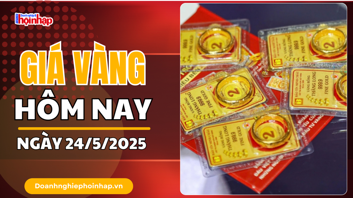 Giá vàng hôm nay 24/5: Vàng thế giới "quay xe" tăng mạnh