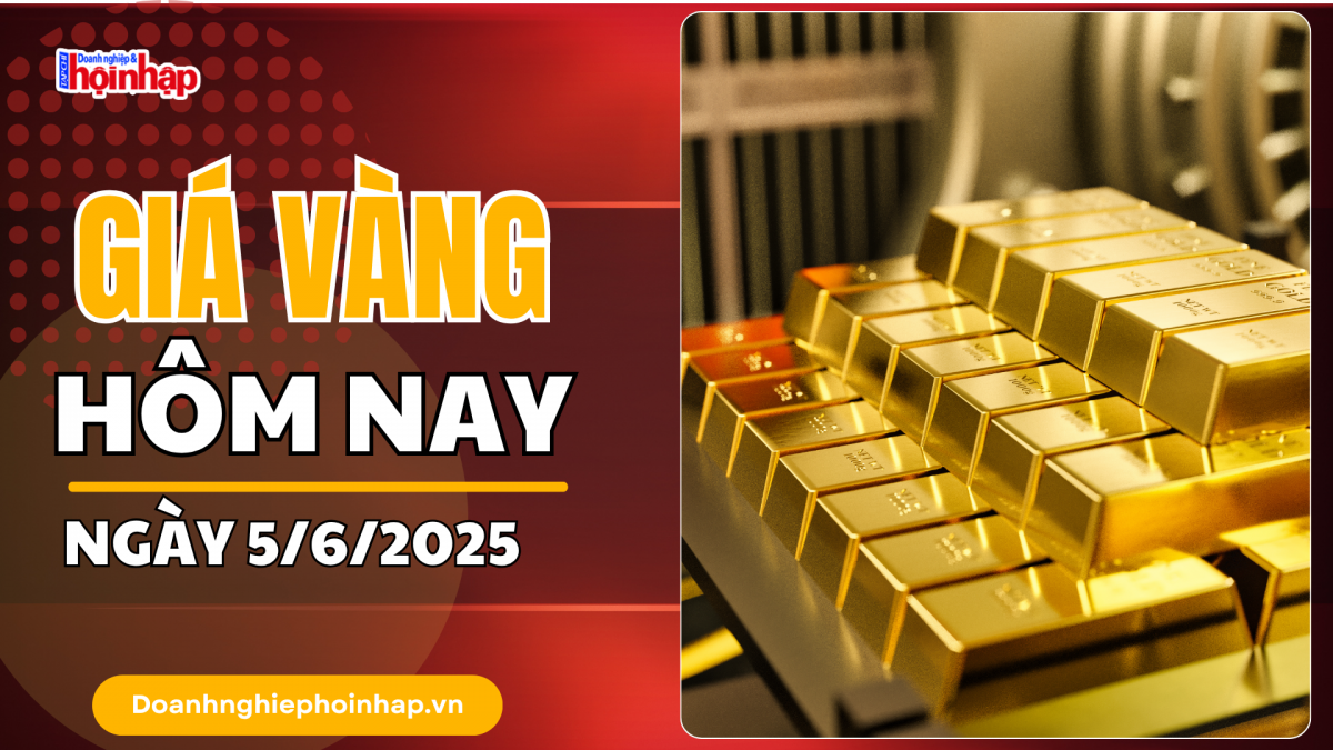 Giá vàng hôm nay 5/6: Vàng thế giới tăng, trong nước neo cao