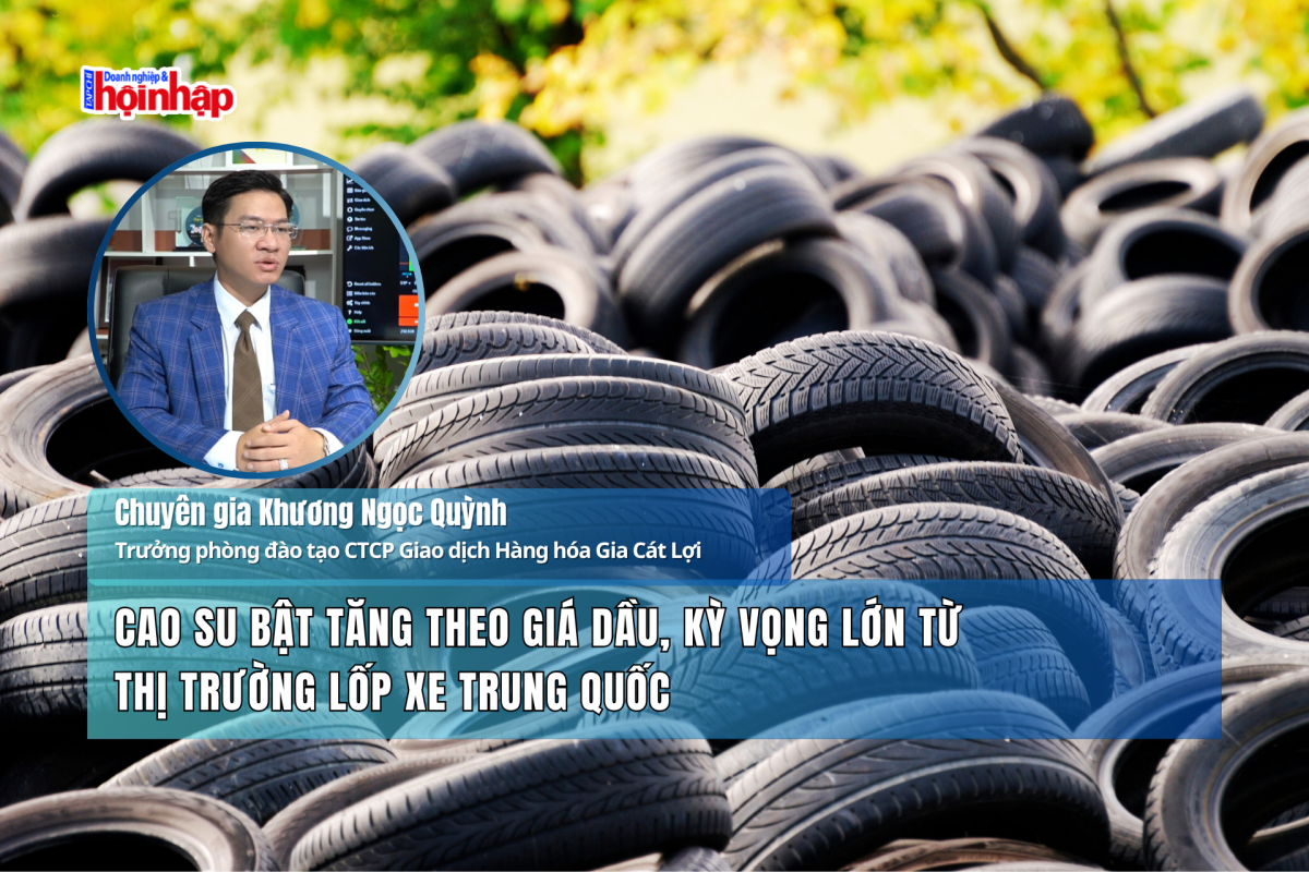 Cao su bật tăng theo giá dầu, kỳ vọng lớn từ thị trường lốp xe Trung Quốc