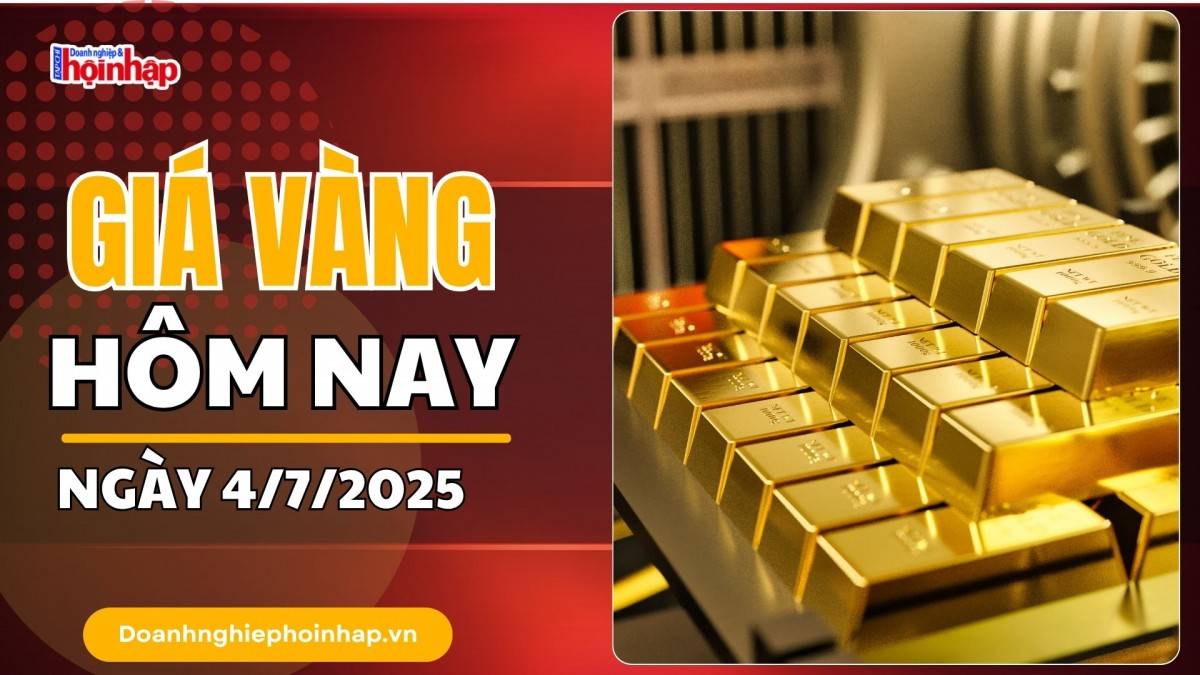 Giá vàng hôm nay 4/7: Vàng trong nước "bật" tăng, thế giới giảm
