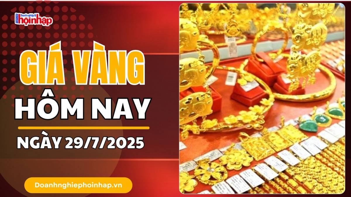 Giá vàng hôm nay 29/7: Vàng trong nước ở ngưỡng cao, thế giới giảm sâu