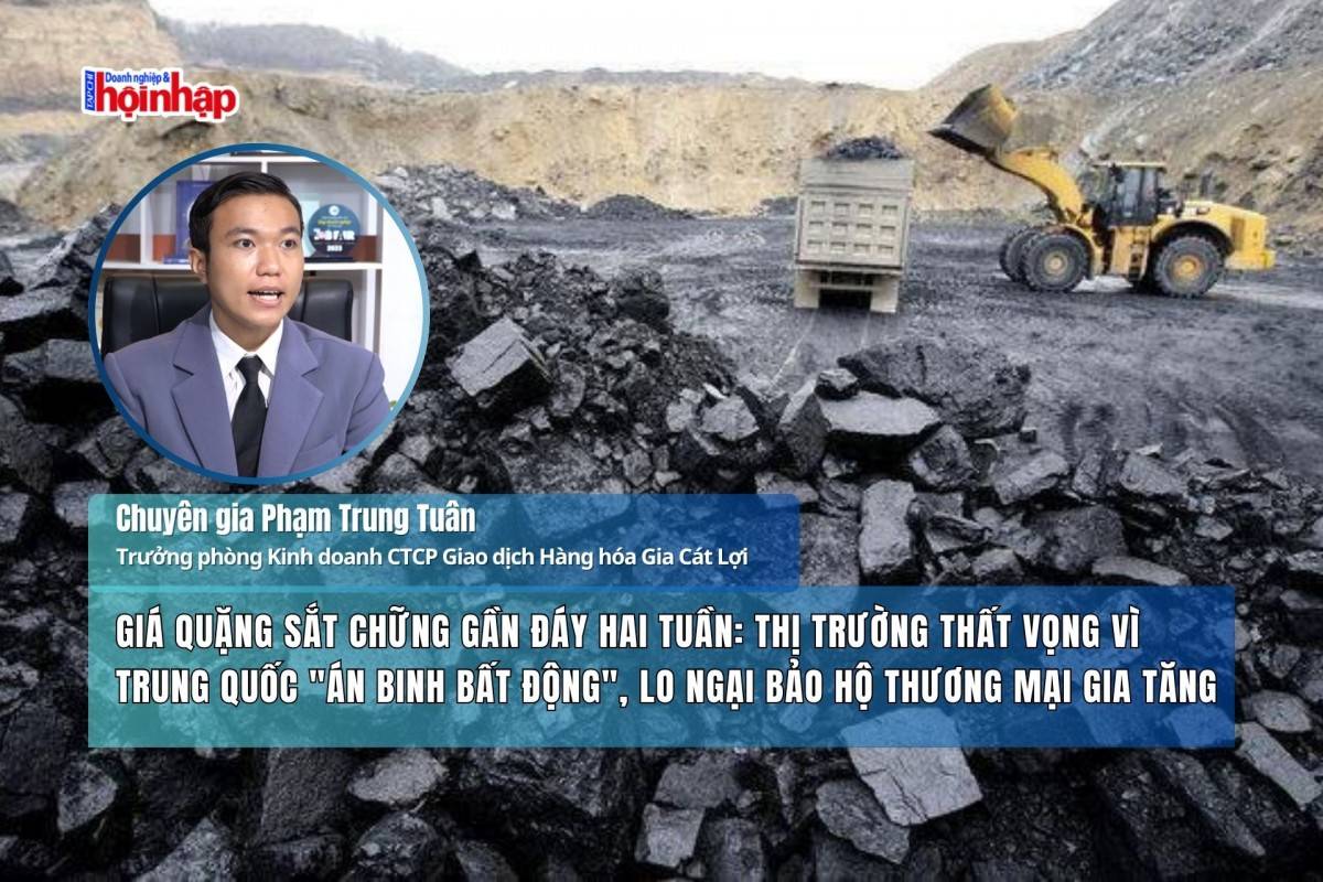 Giá quặng sắt chững gần đáy hai tuần: Thị trường thất vọng vì Trung Quốc "án binh bất động", lo ngại bảo hộ thương mại gia tăng