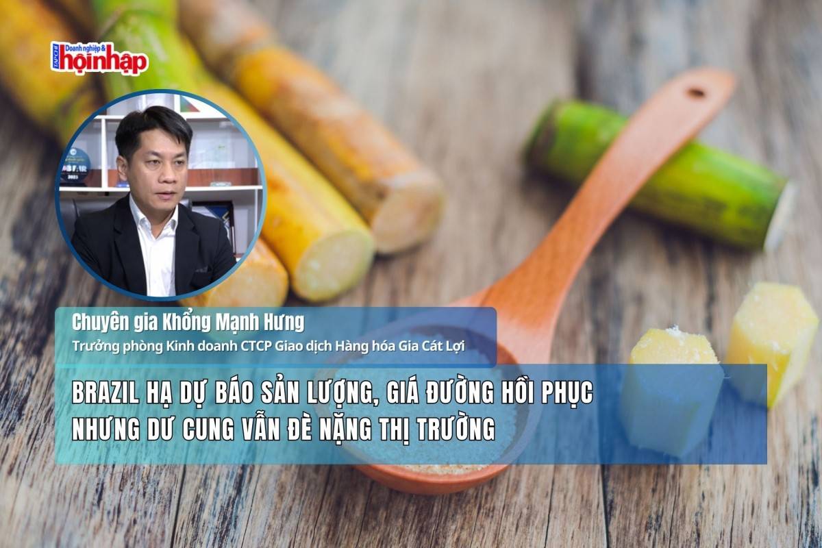 Brazil hạ dự báo sản lượng, giá đường hồi phục nhưng dư cung vẫn đè nặng thị trường