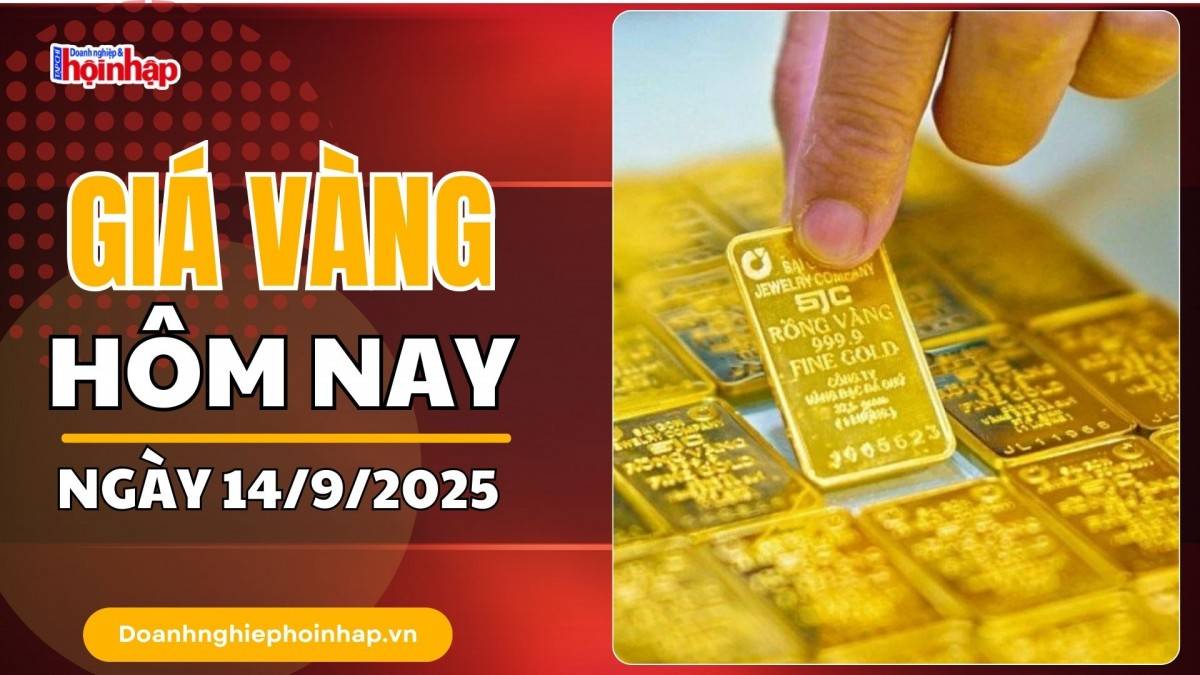 Giá vàng hôm nay 14/9: Vàng trong nước giảm, thế giới tăng