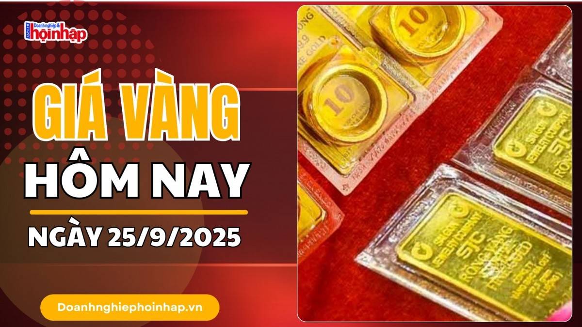 Giá vàng hôm nay 25/9: Vàng trong nước tiếp đà tăng, thế giới giảm