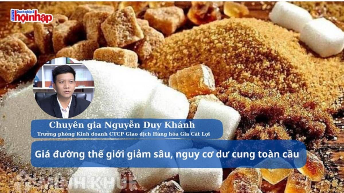 Giá đường thế giới giảm sâu, nguy cơ dư cung toàn cầu