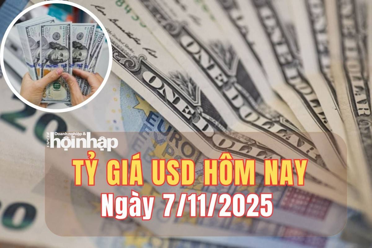 Tỷ giá USD hôm nay 7/11/2025: Đồng USD giảm nhẹ sau dữ liệu lao động Mỹ yếu