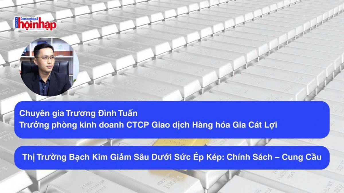 Thị trường bạch kim giảm sâu dưới sức ép kép: Chính sách – cung cầu