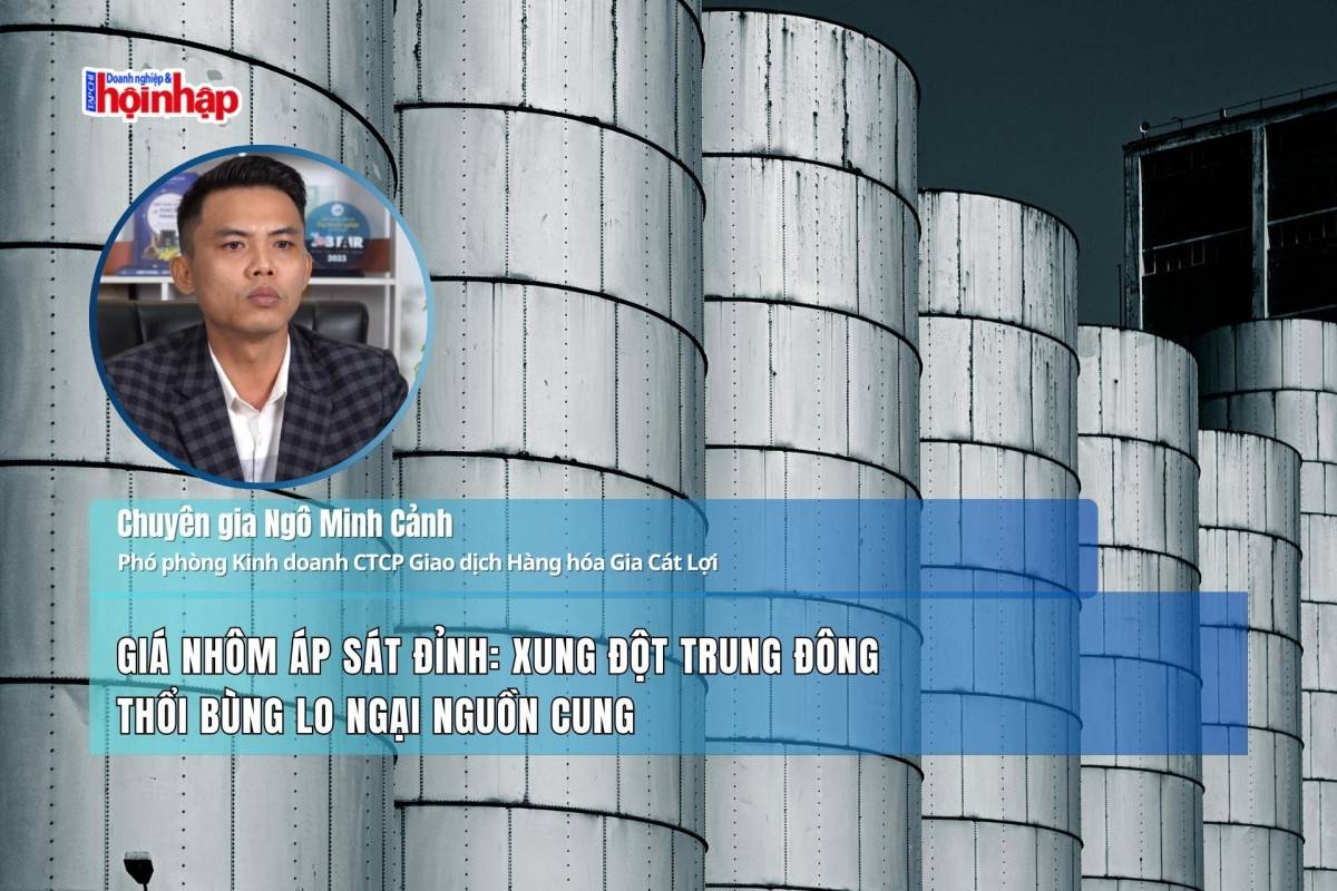 Giá nhôm áp sát đỉnh: Xung đột Trung Đông thổi bùng lo ngại nguồn cung