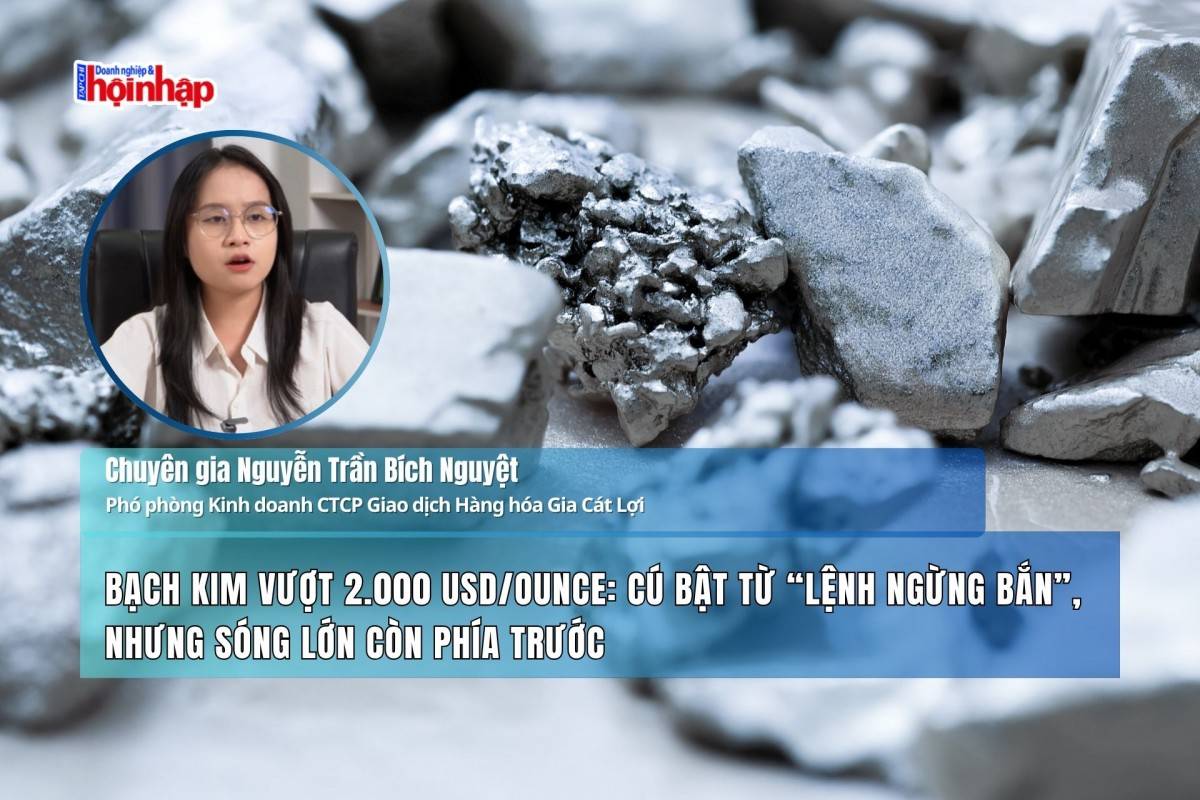 Bạch kim vượt 2.000 USD/ounce: Cú bật từ “lệnh ngừng bắn”, nhưng sóng lớn còn phía trước