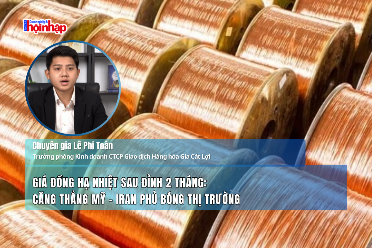 Giá đồng hạ nhiệt sau đỉnh 2 tháng: Căng thẳng Mỹ – Iran phủ bóng thị trường