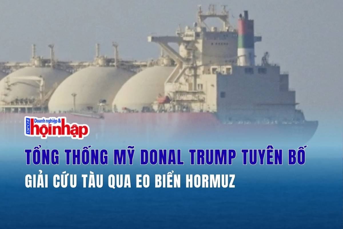 Tổng thống Mỹ Donal Trump tuyên bố giải cứu tàu qua eo biển Hormuz