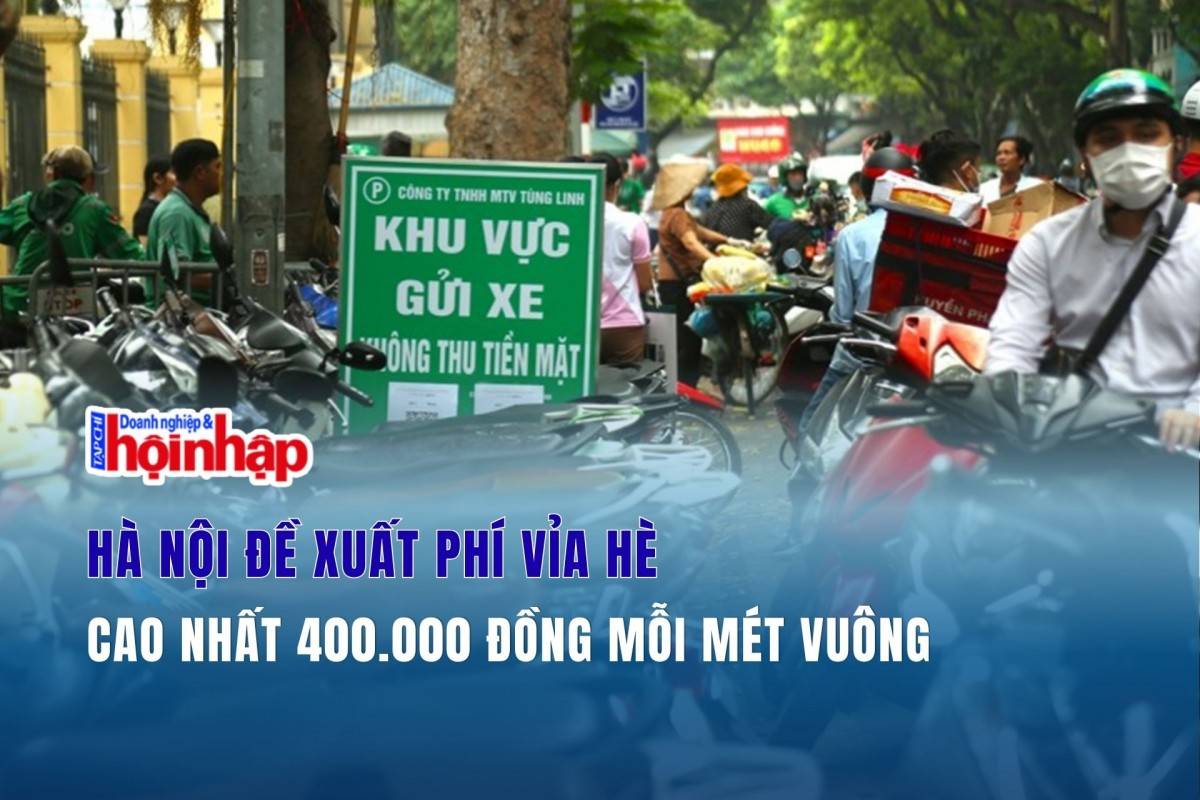 Hà Nội đề xuất phí vỉa hè cao nhất 400.000 đồng mỗi mét vuông
