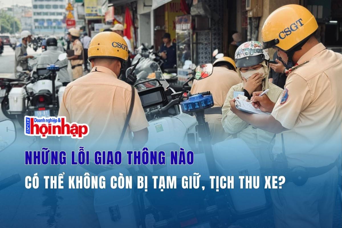Những lỗi giao thông nào có thể không còn bị tạm giữ, tịch thu xe?