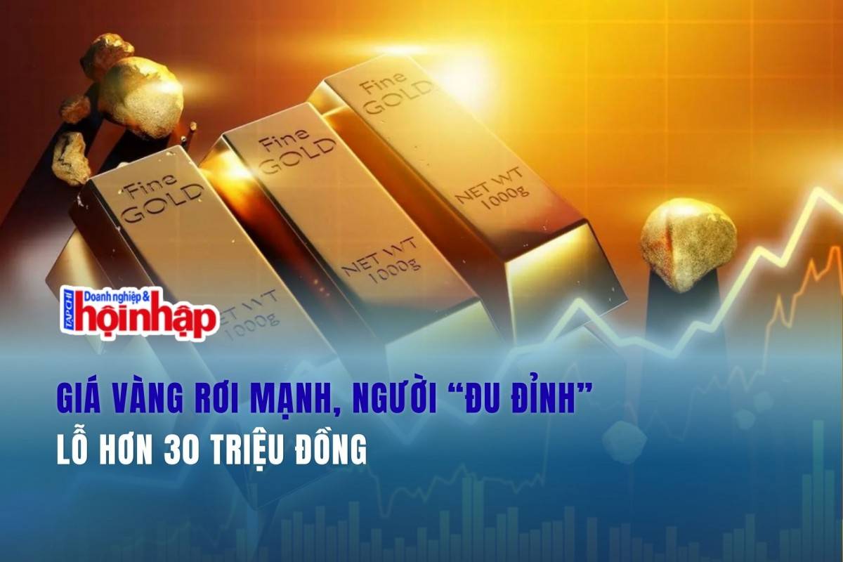 Giá vàng rơi mạnh, người “đu đỉnh” lỗ hơn 30 triệu đồng
