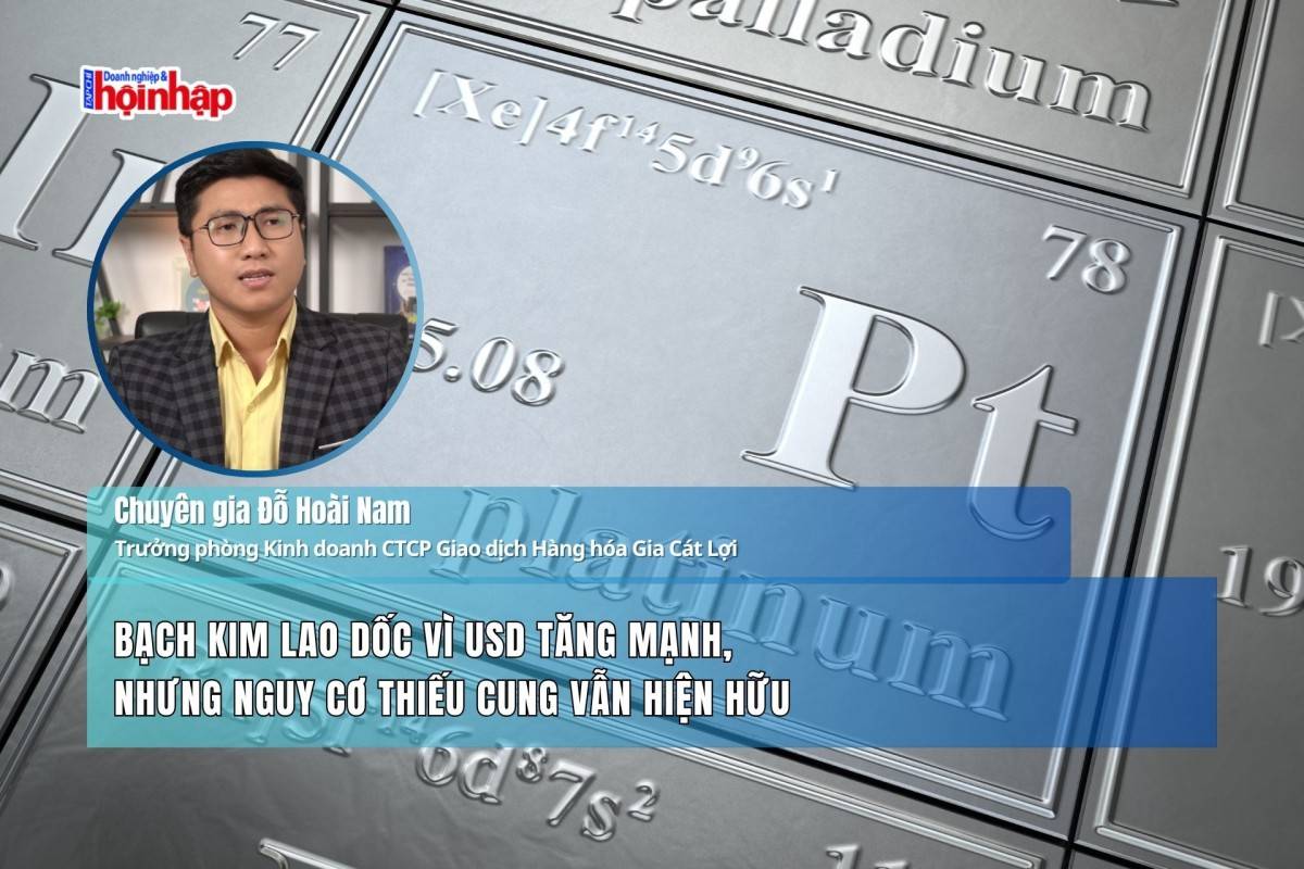 Bạch kim lao dốc vì USD tăng mạnh, nhưng nguy cơ thiếu cung vẫn hiện hữu