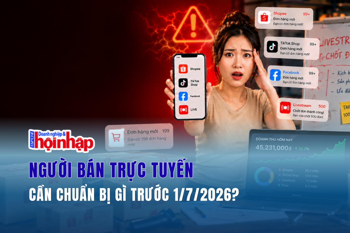 Người bán trực tuyến cần chuẩn bị gì trước 1/7/2026?