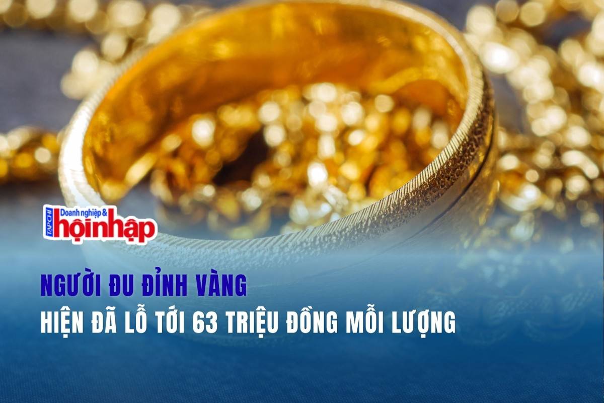 Người đu đỉnh vàng hiện đã lỗ tới 63 triệu đồng mỗi lượng