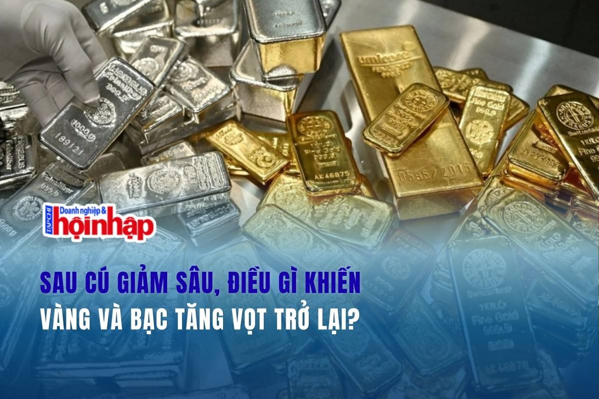 Sau cú giảm sâu, điều gì khiến vàng và bạc tăng vọt trở lại?