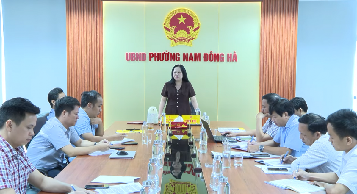 Quảng Trị: Phường Nam Đông Hà giao ban công tác đầu tư xây dựng cơ bản quý II/2026