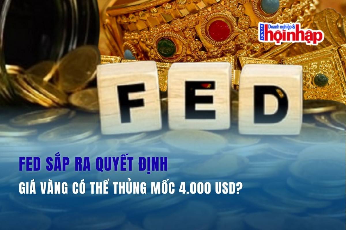 Fed sắp ra quyết định, giá vàng có thể thủng mốc 4.000 USD?