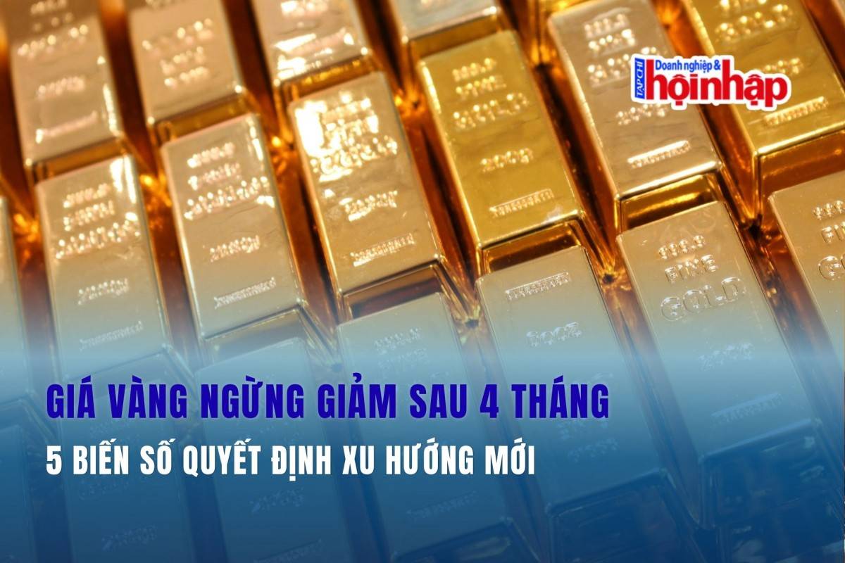 Giá vàng ngừng giảm sau 4 tháng, 5 biến số quyết định xu hướng mới