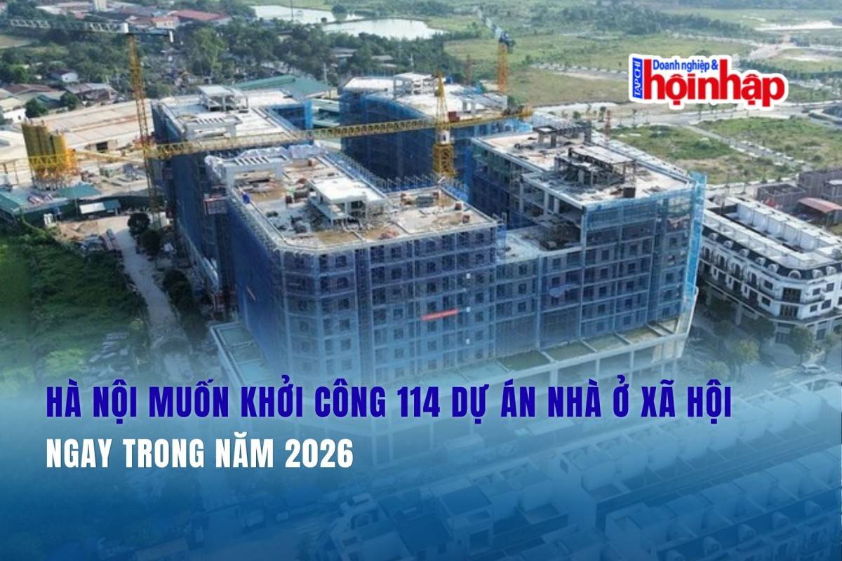 Hà Nội muốn khởi công 114 dự án nhà ở xã hội ngay trong năm 2026