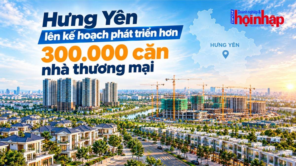 Hưng Yên lên kế hoạch phát triển hơn 300.000 căn nhà thương mại